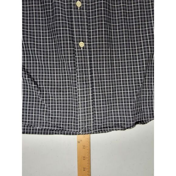 Ralph Lauren Plaid Black & White Long Sleeve Button Shirt - XL - Picture 4 of 8